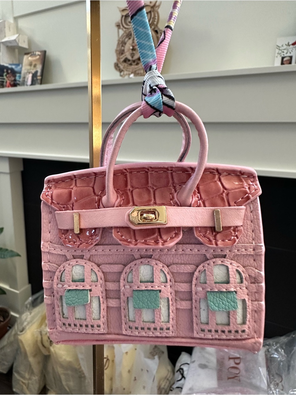 Pink Satchel Bag Charm - New